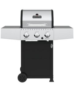 GrillPro 3-Burner Stainless Steel & Black 30,000 BTU LP Gas Grill