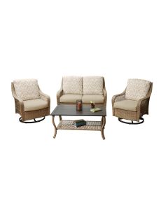 Outdoor Expressions Paris 4-Piece Chat Set