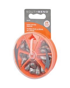 SouthBend 28-Piece Bass Casting Sinker Kit Assortment