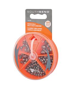 SouthBend 125-Piece Removable Split Shot Sinker Kit Assortment