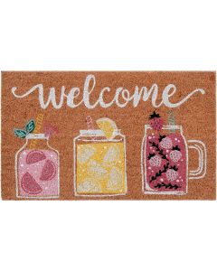 Natco Home 18 In. x 30 In. Coir Outdoor Doormat, Summer Refreshments