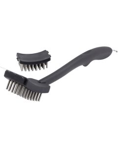 GrillPro 18.3 In. Steel Coil Spring Grill Cleaning Brush with Replacement Head