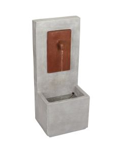 Best Garden 12 In. W. x 35 In. H. x 15 In. L. Rust Tap Resin Fountain