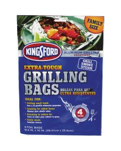 Kingsford 15.5 In. x 10 In. Aluminum Foil Grilling Bag (4-Count)