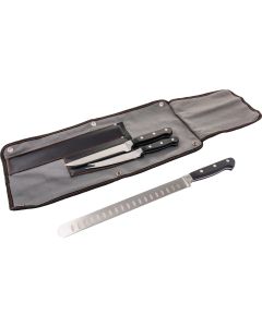 Oklahoma Joe's Blacksmith Stainless Steel 3-Piece BBQ Knife Set & Case