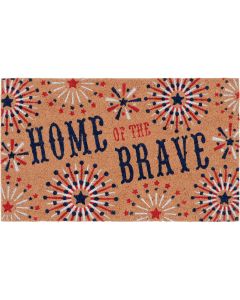 Natco Home 18 In. x 30 In. Coir Outdoor Doormat, Patriotic Fireworks