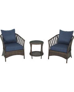 Outdoor Expressions Capitola 3-Piece Wicker Bistro Set