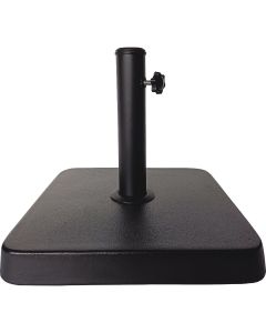 Outdoor Expressions 13.5 In. Square Black Concrete Umbrella Base