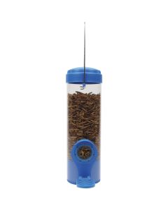 Perky-Pet 3.5 Oz. Capacity Dried Mealworm Bird Feeder with Flexports