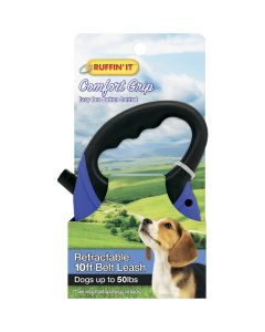 Westminster Pet Ruffin' it 10 Ft. Cord Up to 50 Lb. Dog Retractable Leash