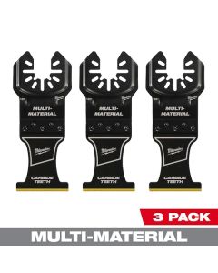 Image of MILWAUKEE® OPEN-LOK™ 1-3/8" Carbide Teeth Multi-Material Multi-Tool Blades 3PK