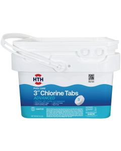 HTH Pool Care 3 In. 8 Lb. Chlorine Tabs Advanced