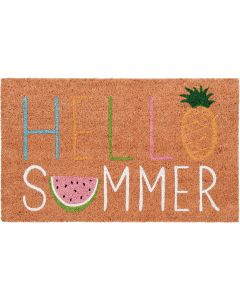 Natco Home 18 In. x 30 In. Coir Outdoor Doormat, Hello Summer