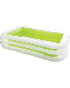 Intex 69 In. W. x 103 In. L. x 22 In. D. Green Vinyl Family Inflatable Swimming Pool