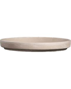 Ceramo 6 In. White Basalt Clay Standard Flower Pot Saucer