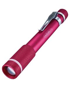 Police Security Aura 160 Lm. 2AAA Aluminum LED Penlight, Pink