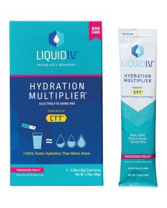 Liquid IV 0.56 Oz. Passion Fruit Hydration Multiplier Mix (6-Pack)