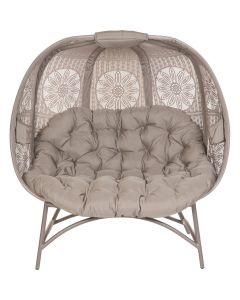 Flowerhouse Cozy Pumpkin 45 In. W. x 56 In. H. x 25 In. D. Sand Loveseat