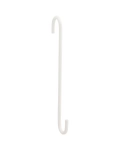 National 2649 8 In. White Steel Modern Large S-Hook Plant Hanger