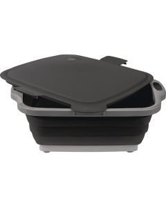 Drip EZ Jr. Black 15.75 In. L. x 12.5 In. W. x 4.5 In. D. Collapsible Food Prep Tub