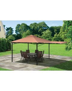 ShelterLogic Redwood 11 Ft. x 11 Ft. High-Quality Bronze Steel Gazebo