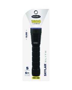 Police Security Skylar 6AA 1600 Lm. Focusing Industrial LED Flashlight