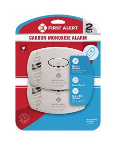 First Alert Plug-In 120V Electrochemical Carbon Monoxide Alarm (2-Pack)