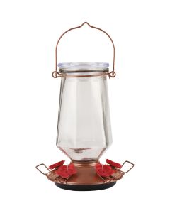 Perky-Pet Crystal 28 Oz. Glass Top-Fill Hummingbird Feeder