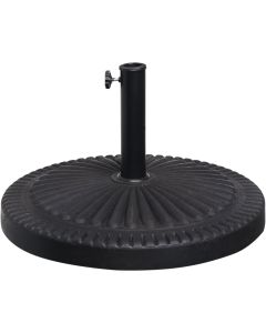 Outdoor Expressions 24 In. Round Black Polyresin Umbrella Base