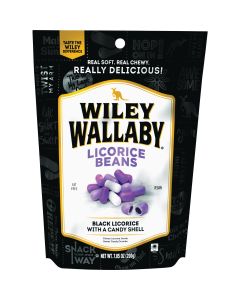 Wiley Wallaby Black Licorice 7.05 Oz. Licorice Beans