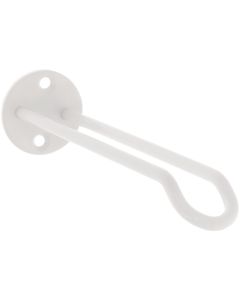 National 2681 7 In. White Steel Wall Base Plant Hanger