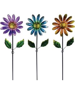 Alpine 32 In. Metal Daisy Garden Stake Lawn Ornament