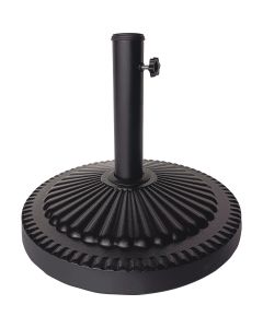 Outdoor Expressions 18 In. Round Black Concrete Umbrella Base