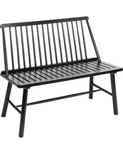 Jack Post Windsor 44 In. L. Black Indonesian Hardwood Bench