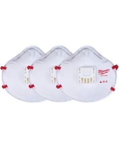 Milwaukee Disposable N95 Valved Respirator (3-Pack)