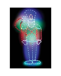 Alpine 45 In. Motion Multi-Color LED Nutcracker Lighted Decoration