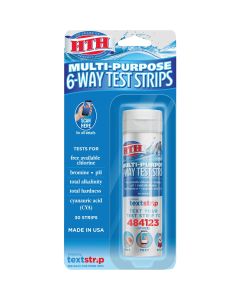 HTH Pool Care 6-Way Test Strips (30-Count)