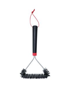 Weber 12 In. Stainless Steel Bristles 3-Sided Grill Cleaning Brush