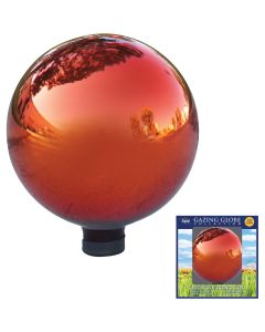 Alpine 10 In. Dia. Electric Red Glass Gazing Globe