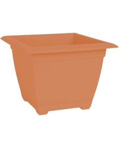 Bloem Ocean Series Dayton 15 In. Recycled Ocean Plastic Coral Square Planter