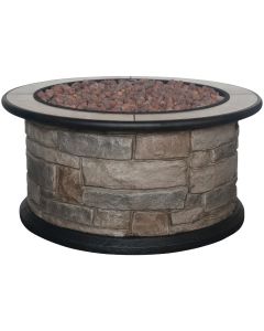 Bond Wellsville 36 In. Round Steel Gas Smokeless Fire Pit