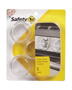 Safety 1st Clear View Plastic Stove Knob Covers (5-Pack)