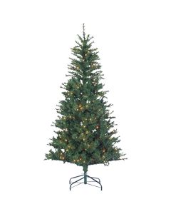 Sterling 6 Ft. Colorado Spruce 250-Bulb Clear Incandescent Prelit Artificial Christmas Tree