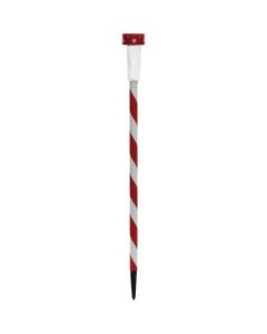 Solaris 27 In. LED Solar Striped Holiday Garden Stake