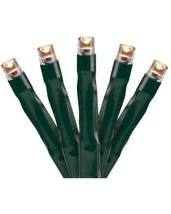 Lumineo Warm White 1000-Bulb LED Compact Light Set with Dark Green Wire