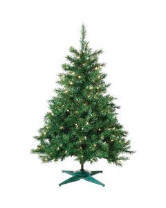 Sterling 2 Ft. Colorado Spruce 50-Bulb Clear Incandescent Prelit Artificial Christmas Tree