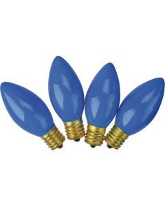 J Hofert C9 Blue Ceramic 125V Replacement Light Bulb (4-Pack)