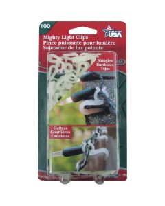 Adams White Gutter & Shingle Mighty Light Clips (100-Pack)