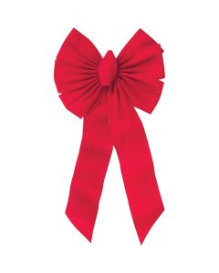 Holiday Trims 7-Loop 14 W. x 28 In. L. Red Velvet Christmas Bow