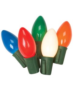 J Hofert Ceramic Multi 25-Bulb C9 Incandescent Light Set